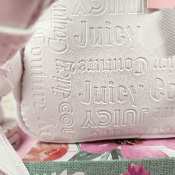 NWT {Juicy Couture} Logo Backpack {Deboss} Medallion White NWT - Picture 7 of 9